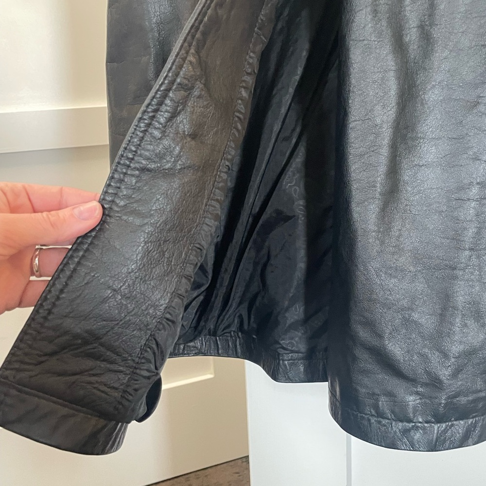 Global Identity Black Leather Jacket